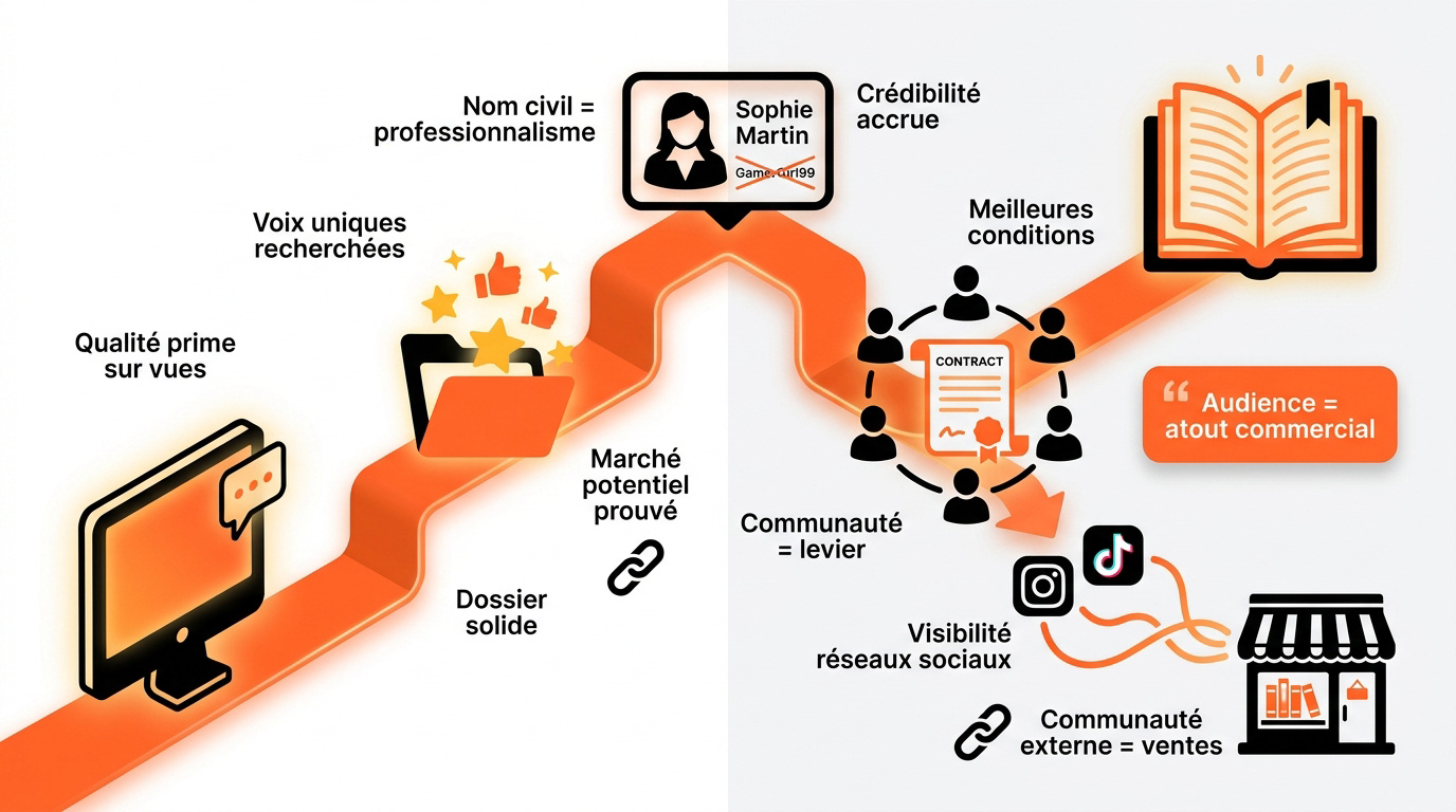 Auteur Wattpad signant son premier contrat d'édition papier