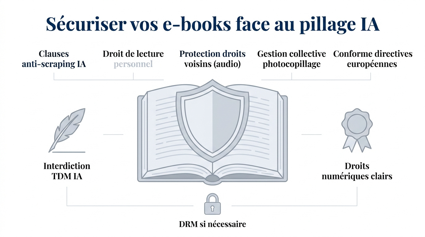 Protection juridique des livres numériques contre le moissonnage des données par l'intelligence artificielle